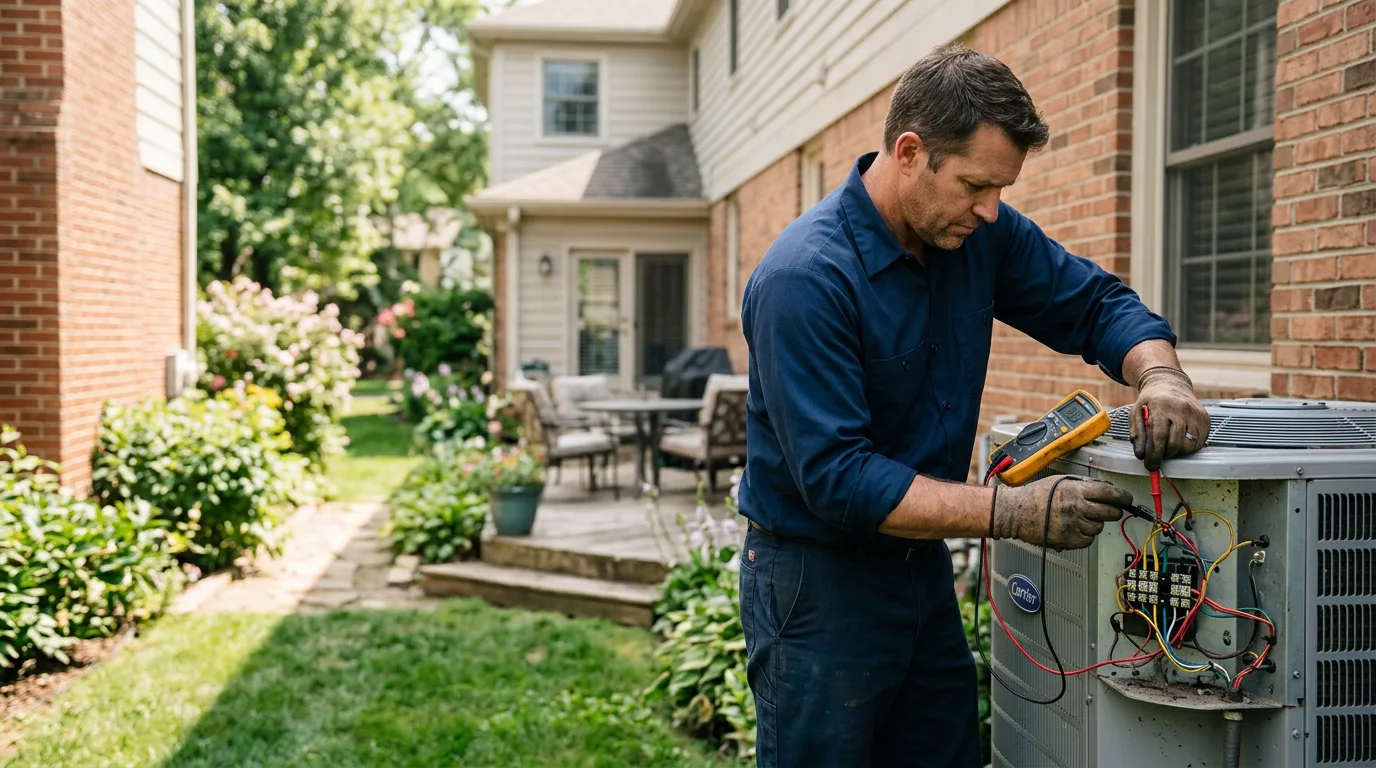 HVAC technician working near Navarro, CA